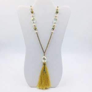 Eiffel Tower Tassel Necklace & Earring Set